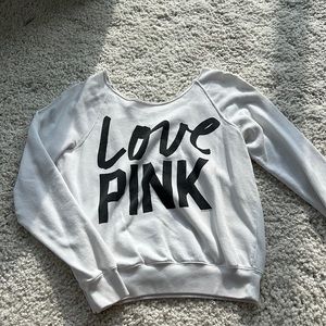 PINK sweat shirt crew neck